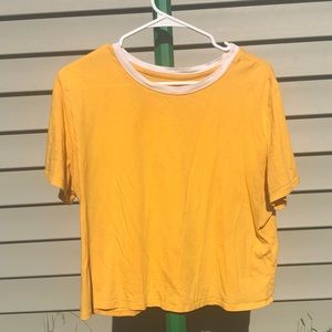 Trendy Yellow Crop Top
